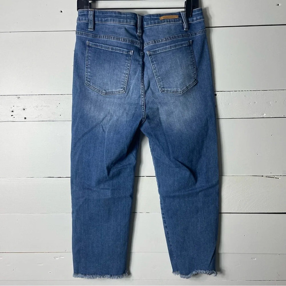 Soft Surroundings Raw Hem Denim Capri’s Women's Size 10 Petite - Picture 2 of 7